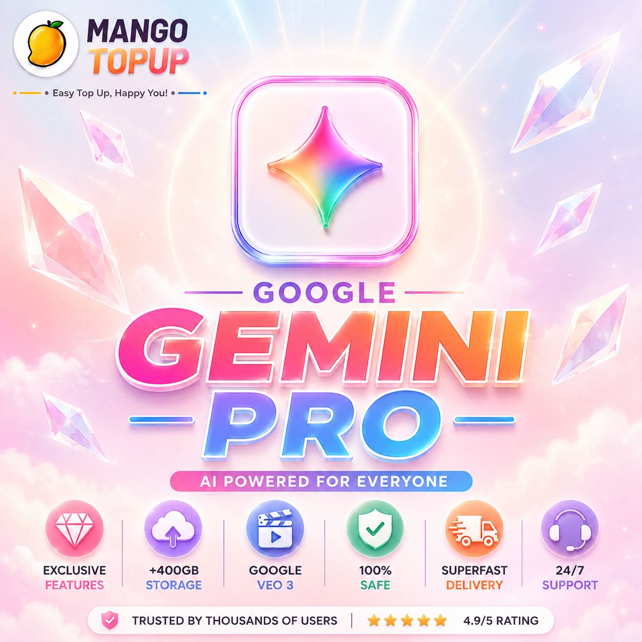 Gemini Pro/Plus Veo 3 With Google Storage